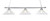 Toltec Lighting - 803-BN-714 - Three Light Bar - Square - Brushed Nickel