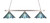 Toltec Lighting - 803-BN-932 - Three Light Bar - Square/Round - Brushed Nickel