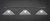 Toltec Lighting - 803-DG-711 - Three Light Billiard Bar - Square - Dark Granite