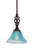 Toltec Lighting - 80-DG-458 - One Light Mini Pendant - Eleganté - Dark Granite