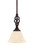 Toltec Lighting - 80-DG-508 - One Light Mini Pendant - Eleganté - Dark Granite