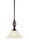Toltec Lighting - 80-DG-513 - One Light Mini Pendant - Eleganté - Dark Granite