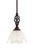 Toltec Lighting - 80-DG-755 - One Light Mini Pendant - Eleganté - Dark Granite