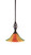 Toltec Lighting - 80-DG-763 - One Light Mini Pendant - Eleganté - Dark Granite
