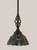 Toltec Lighting - 80-DG-9955 - One Light Mini Pendant - Eleganté - Dark Granite