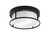 Toltec Lighting - 812-MB-1 - Two Light Flush Mount - Flush Mounts - Matte Black