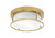 Toltec Lighting - 812-NAB-1 - Two Light Flush Mount - Flush Mounts - New Age Brass