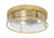 Toltec Lighting - 816-NAB-0 - Three Light Flush Mount - Flush Mounts - New Age Brass