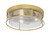 Toltec Lighting - 816-NAB-2 - Three Light Flush Mount - Flush Mounts - New Age Brass