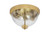 Toltec Lighting - 822-NAB-8 - Two Light Flush Mount - Flush Mounts - New Age Brass