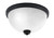 Toltec Lighting - 826-MB-1 - Three Light Flush Mount - Flush Mounts - Matte Black