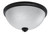 Toltec Lighting - 828-MB-1 - Four Light Flush Mount - Flush Mounts - Matte Black