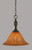 Toltec Lighting - 82-DG-58319 - One Light Pendant - Eleganté - Dark Granite