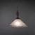 Toltec Lighting - 82-DG-711 - One Light Pendant - Eleganté - Dark Granite