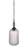 Toltec Lighting - 82-MB-4608 - One Light Pendant - Eleganté - Matte Black