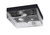 Toltec Lighting - 842-MB-0 - Three Light Flush Mount - Flush Mounts - Matte Black