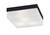 Toltec Lighting - 842-MB-1 - Three Light Flush Mount - Flush Mounts - Matte Black