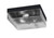 Toltec Lighting - 842-MB-2 - Three Light Flush Mount - Flush Mounts - Matte Black