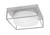 Toltec Lighting - 852-BN-1 - Two Light Flush Mount - Flush Mounts - Brushed Nickel