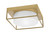 Toltec Lighting - 852-NAB-1 - Two Light Flush Mount - Flush Mounts - New Age Brass
