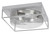 Toltec Lighting - 856-BN-0 - Three Light Flush Mount - Flush Mounts - Brushed Nickel