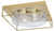 Toltec Lighting - 858-NAB-2 - Four Light Flush Mount - Flush Mounts - New Age Brass