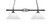 Toltec Lighting - 862-DG-2121 - Two Light Island Pendant - Eleganté - Dark Granite