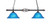 Toltec Lighting - 862-DG-435 - Two Light Island Pendant - Eleganté - Dark Granite