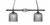 Toltec Lighting - 862-DG-4912 - Two Light Island Pendant - Eleganté - Dark Granite