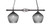 Toltec Lighting - 862-DG-4922 - Two Light Island Pendant - Eleganté - Dark Granite