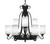 Toltec Lighting - 869-DG-310 - Nine Light Chandelier - Eleganté - Dark Granite