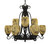 Toltec Lighting - 869-DG-4175 - Nine Light Chandelier - Eleganté - Dark Granite