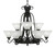 Toltec Lighting - 869-DG-7145 - Nine Light Chandelier - Eleganté - Dark Granite