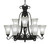 Toltec Lighting - 869-DG-721 - Nine Light Chandelier - Eleganté - Dark Granite