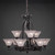 Toltec Lighting - 869-DG-751 - Nine Light Chandelier - Eleganté - Dark Granite