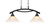 Toltec Lighting - 872-BC-700 - Two Light Island Pendant - Bow - Black Copper