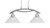 Toltec Lighting - 872-BN-2122 - Two Light Island Pendant - Bow - Brushed Nickel