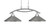 Toltec Lighting - 872-BN-424-GP - Two Light Island Pendant - Bow - Brushed Nickel