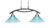 Toltec Lighting - 872-BN-448 - Two Light Island Pendant - Bow - Brushed Nickel