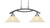 Toltec Lighting - 872-BN-523 - Two Light Island Bar - Bow - Brushed Nickel