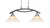 Toltec Lighting - 872-BN-700 - Two Light Island Pendant - Bow - Brushed Nickel
