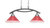 Toltec Lighting - 872-BN-706 - Two Light Island Pendant - Bow - Brushed Nickel