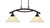 Toltec Lighting - 872-DG-523 - Two Light Island Bar - Bow - Dark Granite