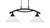 Toltec Lighting - 872-DG-702 - Two Light Island Pendant - Bow - Dark Granite