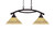 Toltec Lighting - 872-DG-7182 - Two Light Island Pendant - Bow - Dark Granite