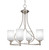 Toltec Lighting - 904-BN-3001 - Four Light Chandelier - Capri - Brushed Nickel