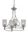 Toltec Lighting - 904-BN-3002 - Four Light Chandelier - Capri - Brushed Nickel
