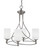 Toltec Lighting - 904-BN-310 - Four Light Chandelier - Capri - Brushed Nickel