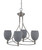 Toltec Lighting - 904-BN-4022 - Four Light Chandelier - Capri - Brushed Nickel