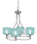 Toltec Lighting - 904-BN-4615 - Four Light Chandelier - Capri - Brushed Nickel